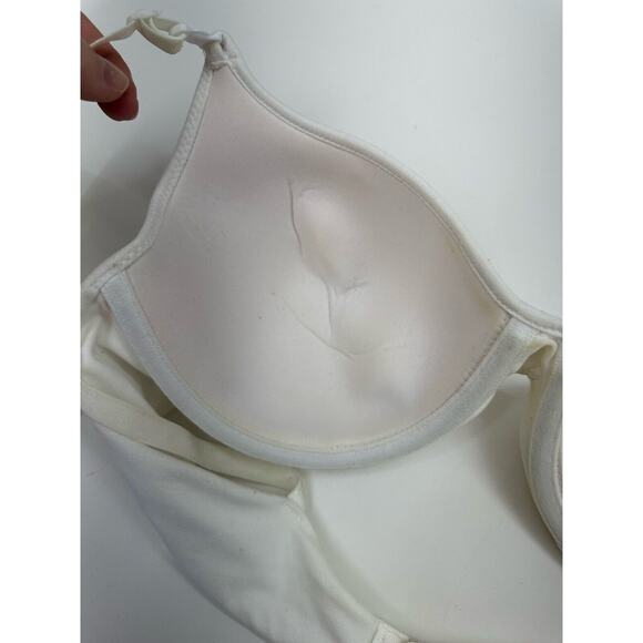 Hanes Womens Bra Size 36B White Padded Adjustable - Picture 4 of 6